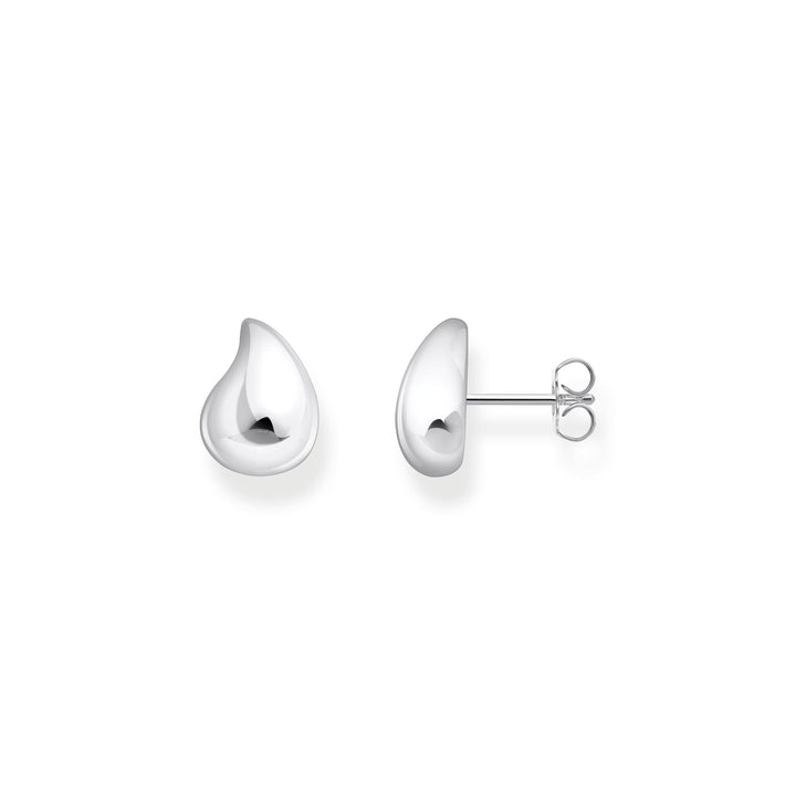 THOMAS SABO Ear studs in organic shape silver