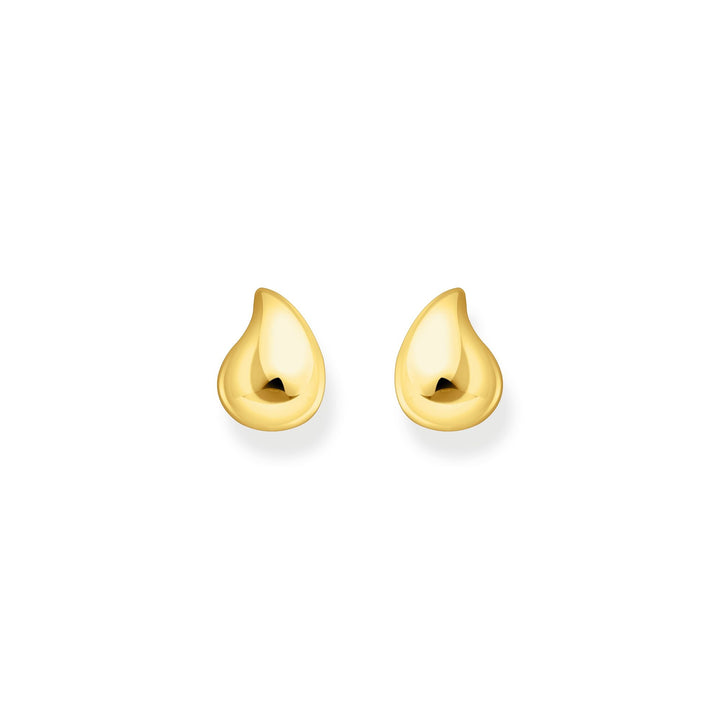 THOMAS SABO Ear studs organic shape gold