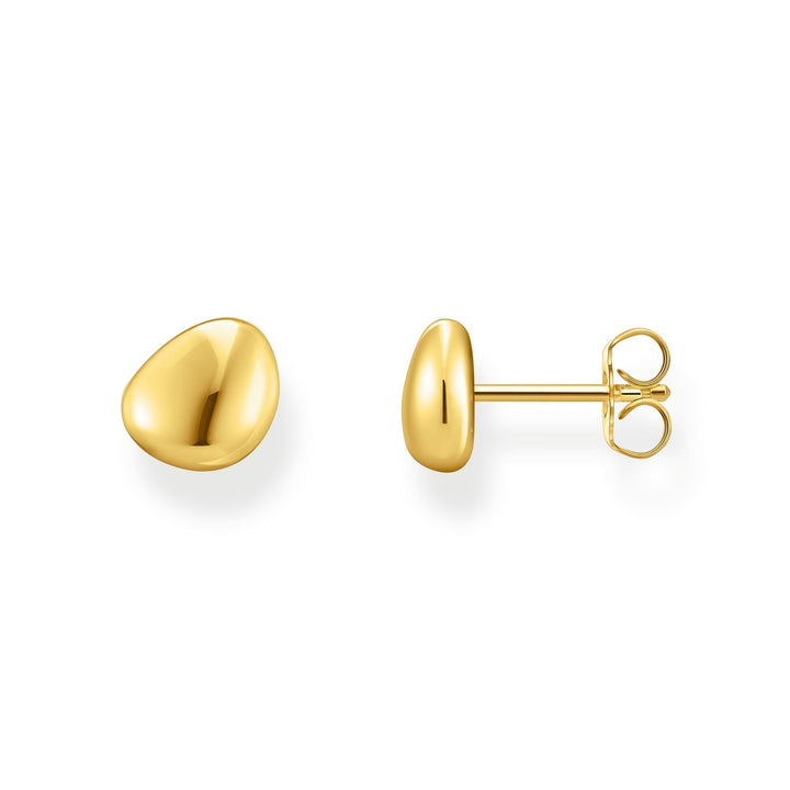 THOMAS SABO Ear studs in organic shape gold