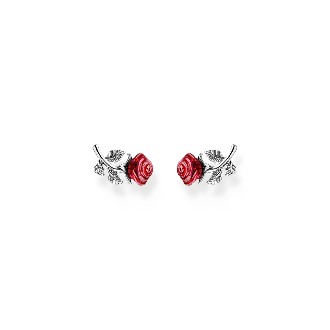 THOMAS SABO Romance Ear studs Red Roses