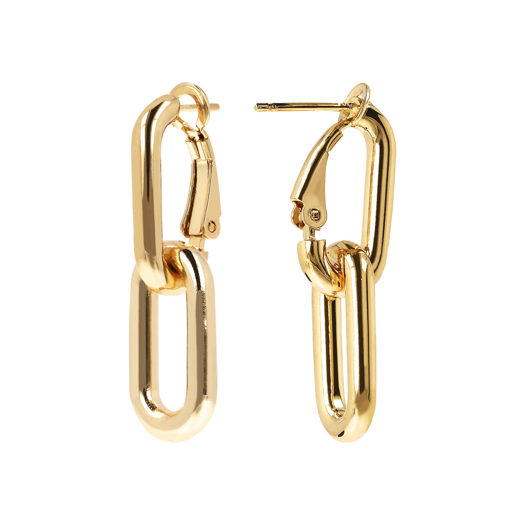 Bronzallure 2 in 1 Golden Earrings