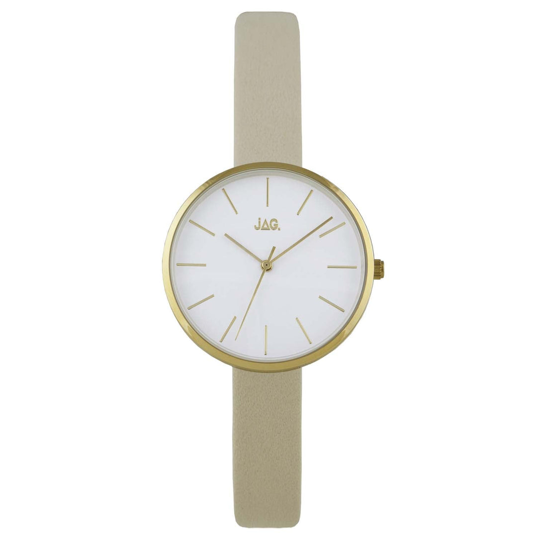 Jag Julia Beige Leather Ladies Watch J2187