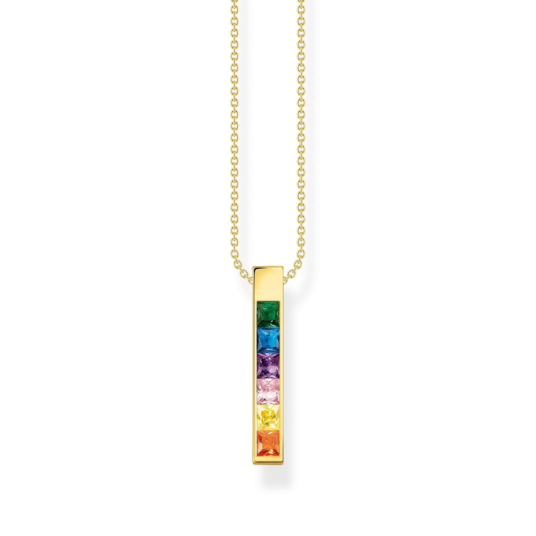 THOMAS SABO Necklace colourful stones gold