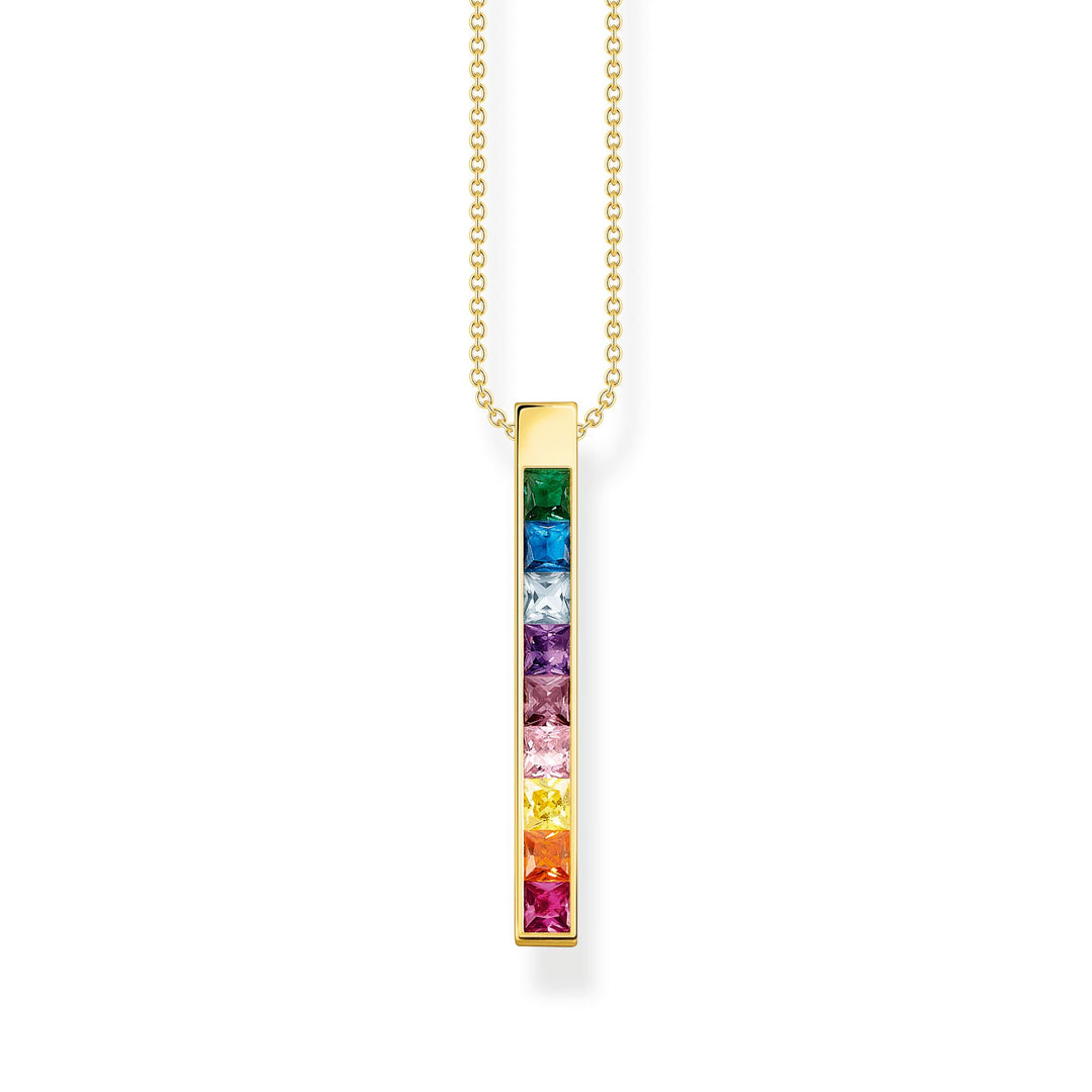 THOMAS SABO Necklace colourful stones gold