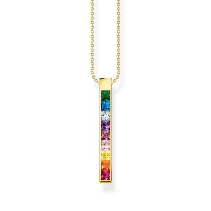 THOMAS SABO Necklace colourful stones gold