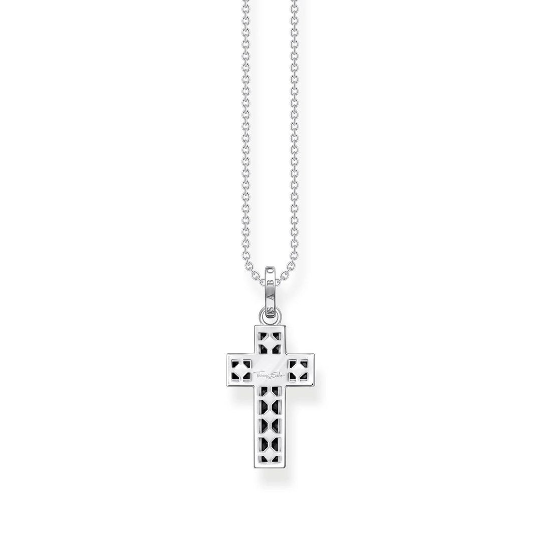 THOMAS SABO Heritage Black Cross Necklace