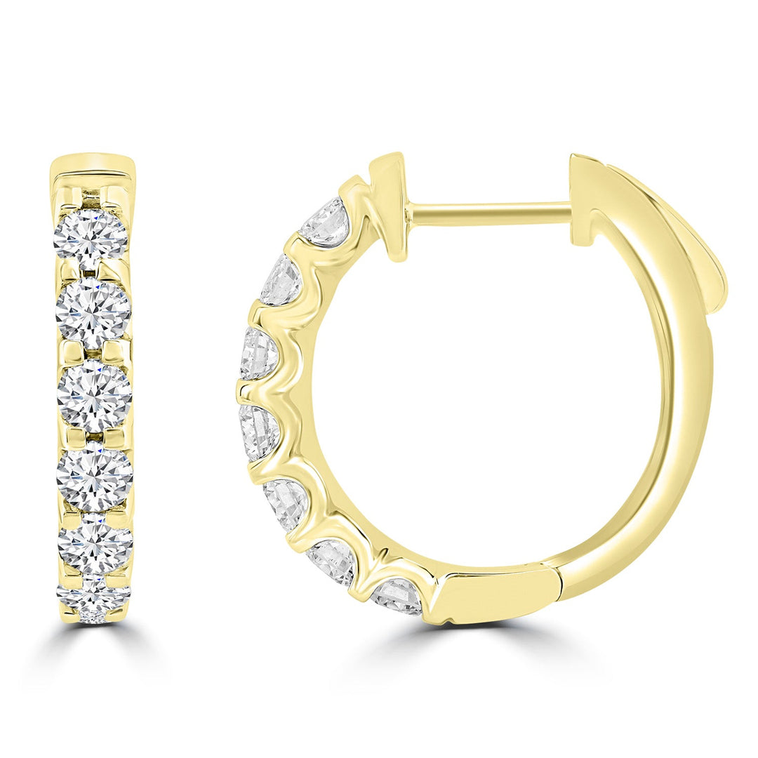 1.50ct Lab Grown Diamond Earrings in 18K Yellow Gold