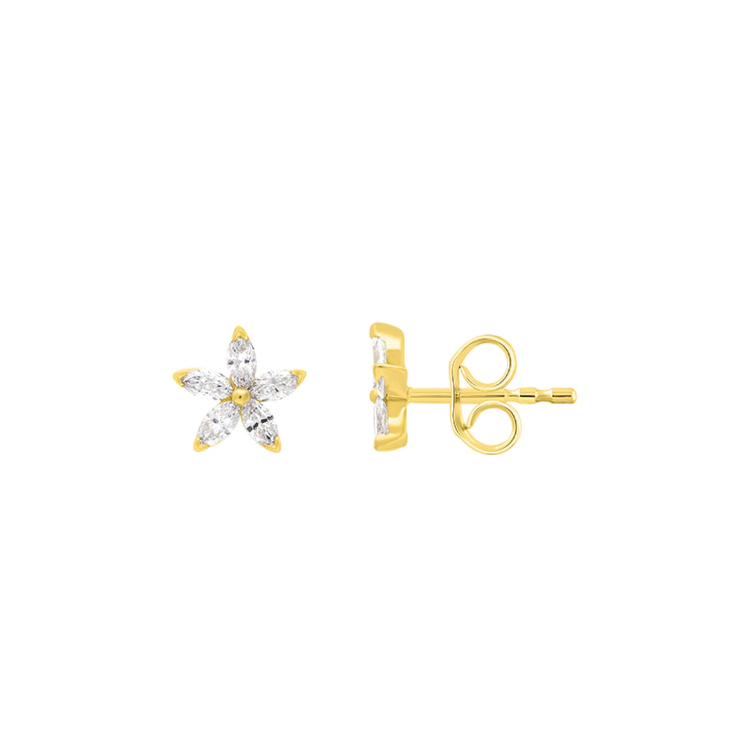 0.3ct Lab Grown Diamond Earrings in 9K Yellow Gold