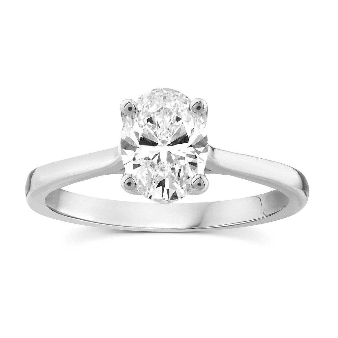 1.00ct Lab Grown Diamond Ring in 18K White Gold