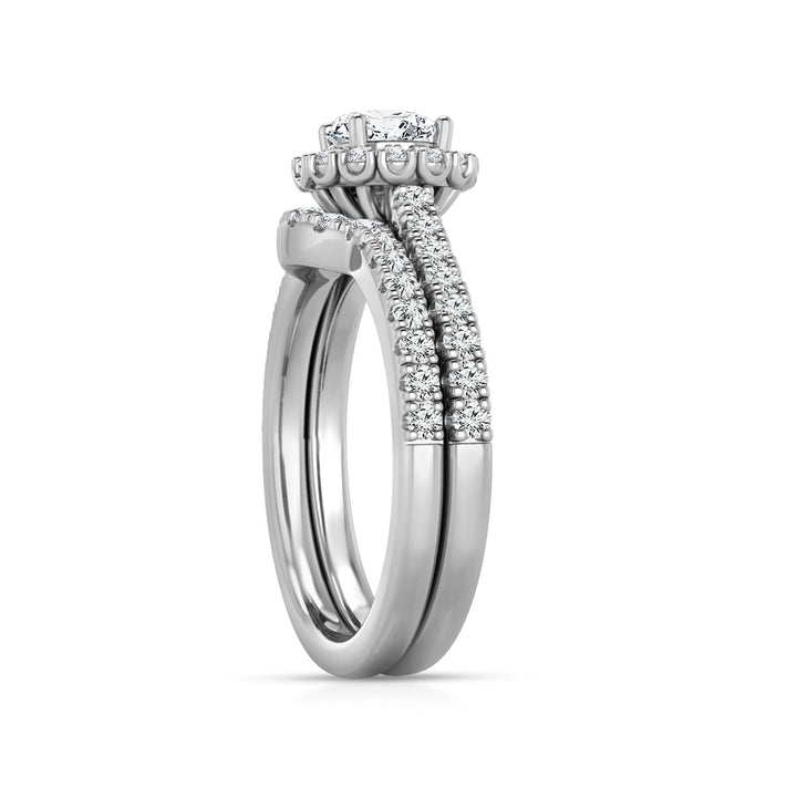 1.50ct Lab Grown Diamond Ring Set in 18K White Gold