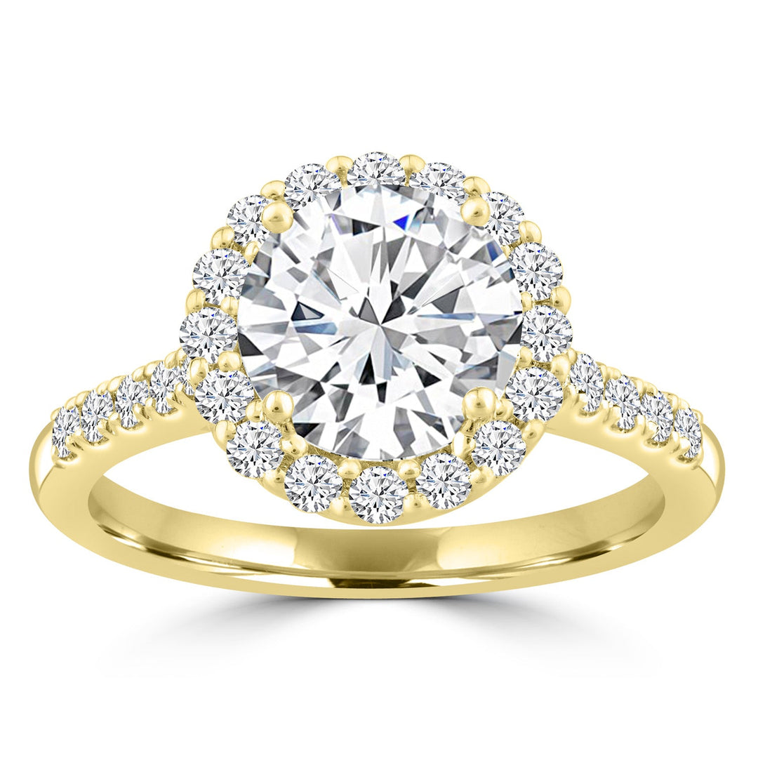 2.00ct Lab Grown Diamond Ring in 18K Yellow Gold