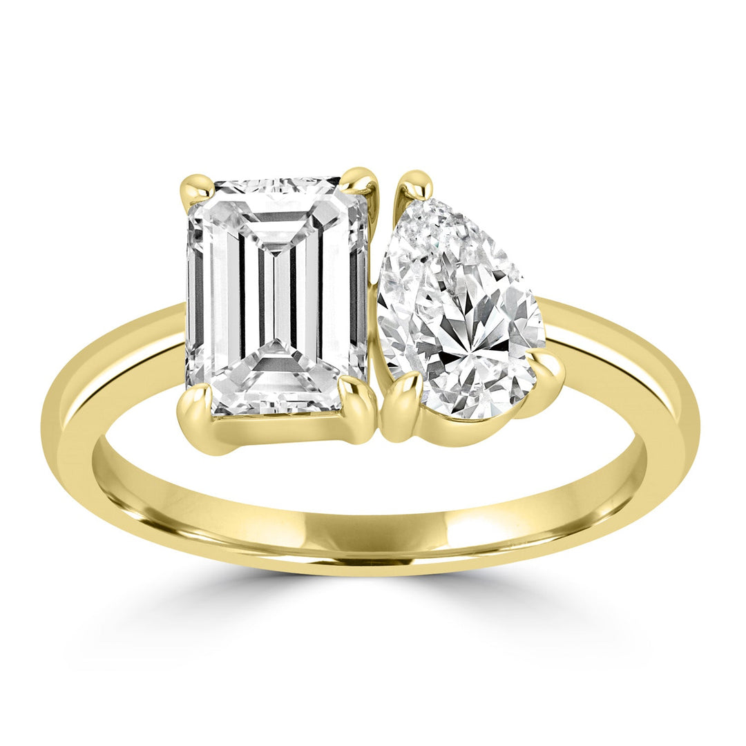 2.20ct Lab Grown Diamond Ring in 18K Yellow Gold