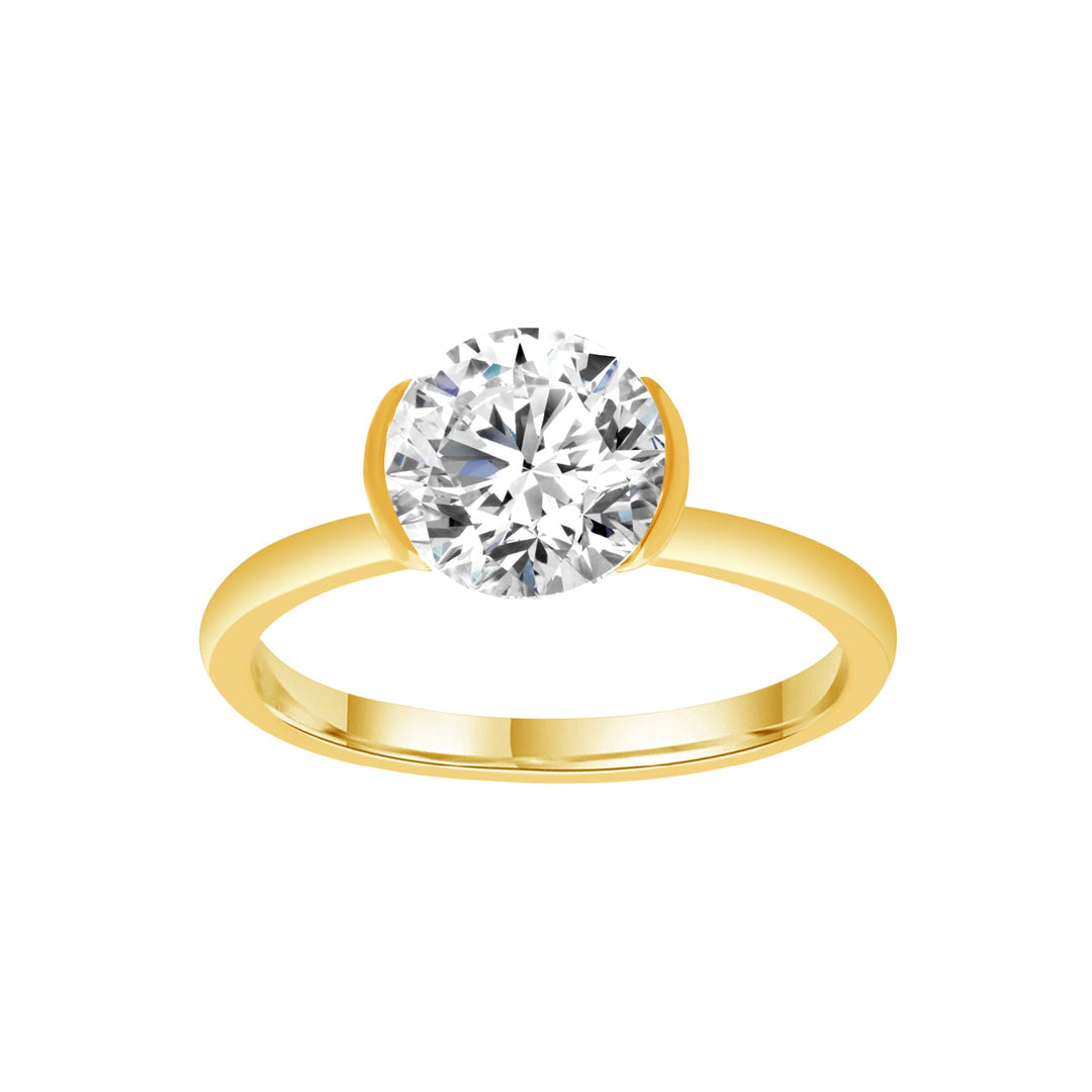 1.5ct Lab Grown Diamond Ring in 9K Yellow Gold