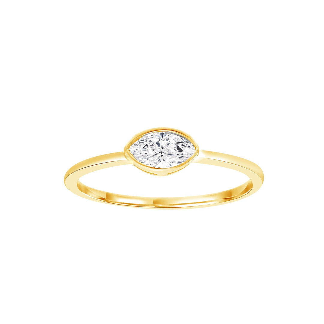 0.25ct Lab Grown Diamond Ring in 9K Yellow Gold