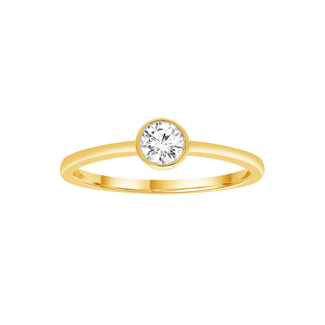 0.25ct Lab Grown Diamond Ring in 9K Yellow Gold