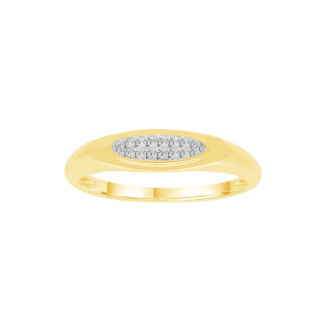 0.08ct Lab Grown Diamond Ring in 9K Yellow Gold