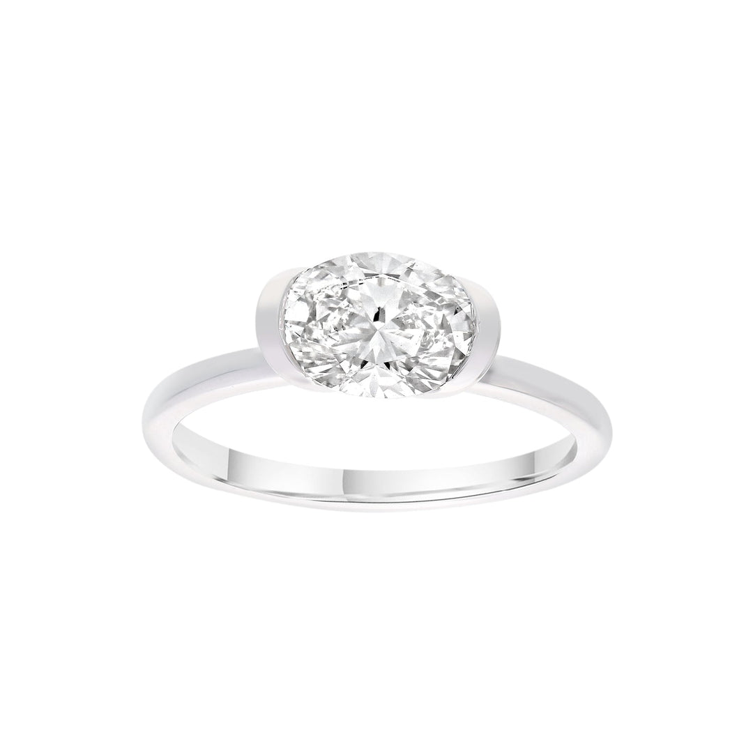 1.52ct Lab Grown Diamond Ring in 9K White Gold