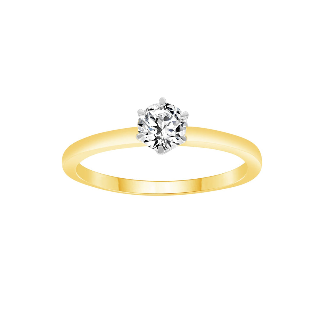 0.5ct Lab Grown Diamond Ring in 9K Yellow Gold