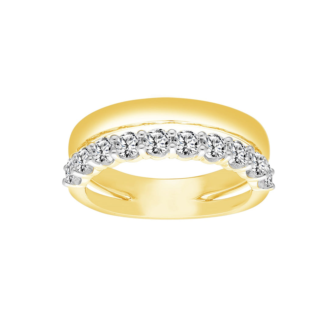 0.97ct Lab Grown Diamond Ring in 9K Yellow Gold