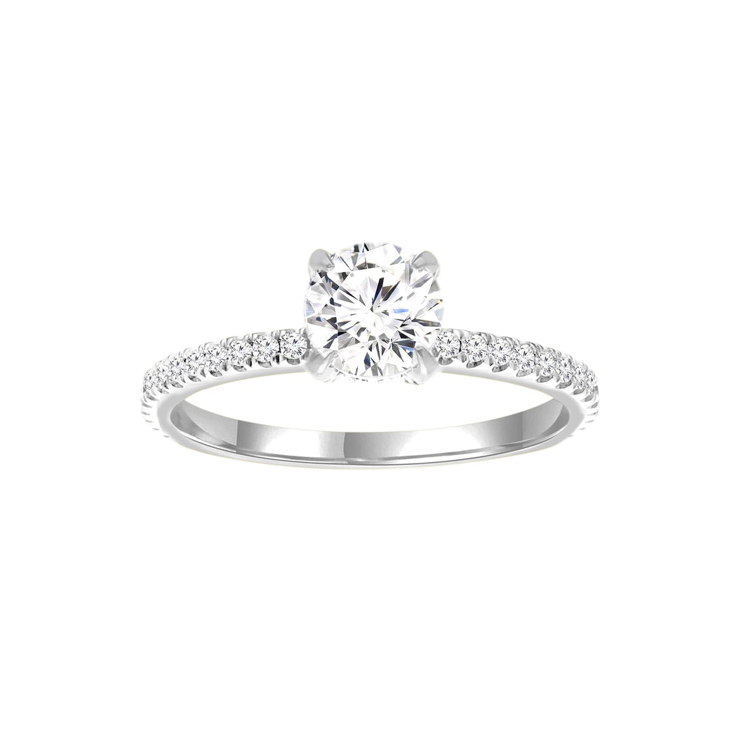 1.14ct Lab Grown Diamond Ring in 9K White Gold