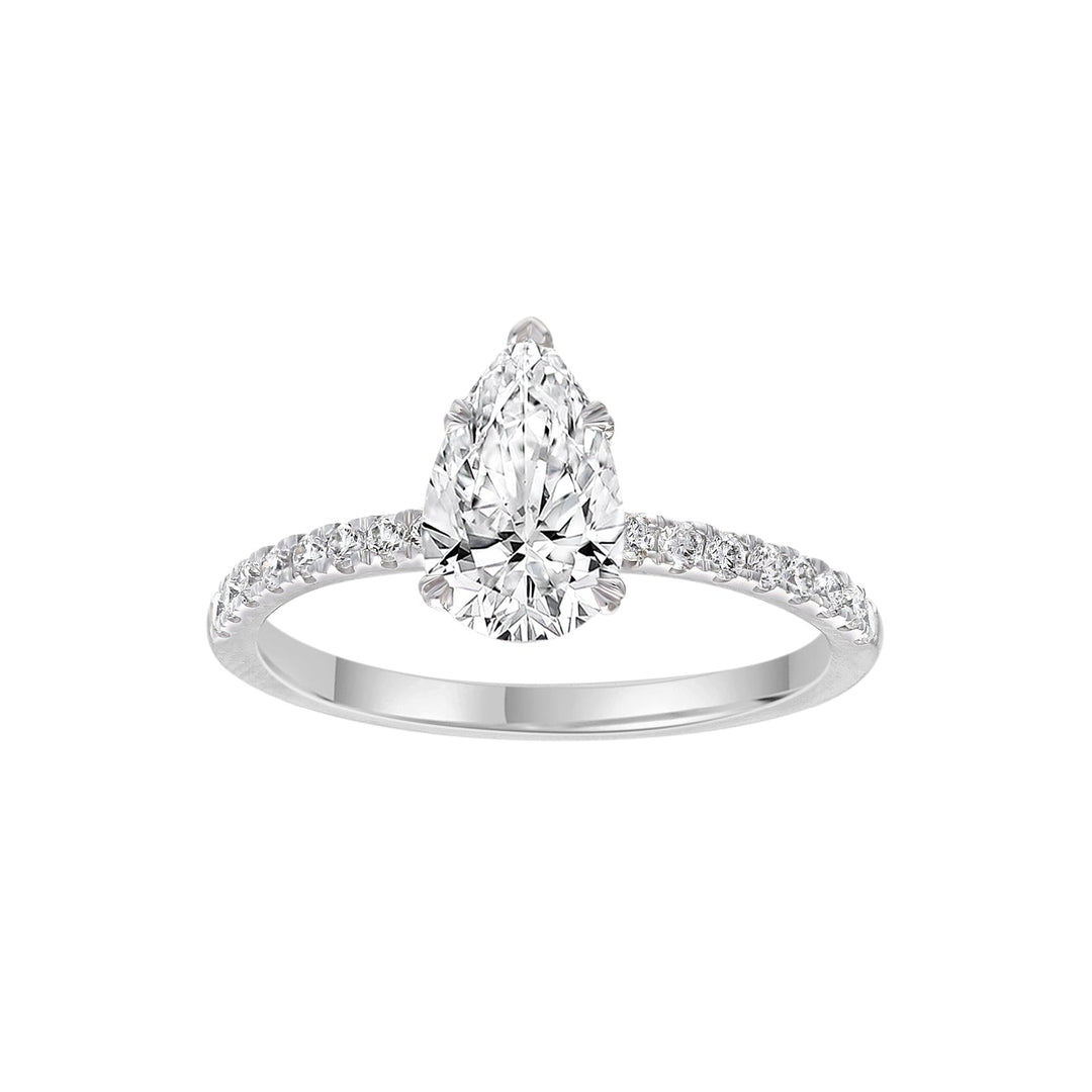 1.4ct Lab Grown Diamond Ring in 9K White Gold