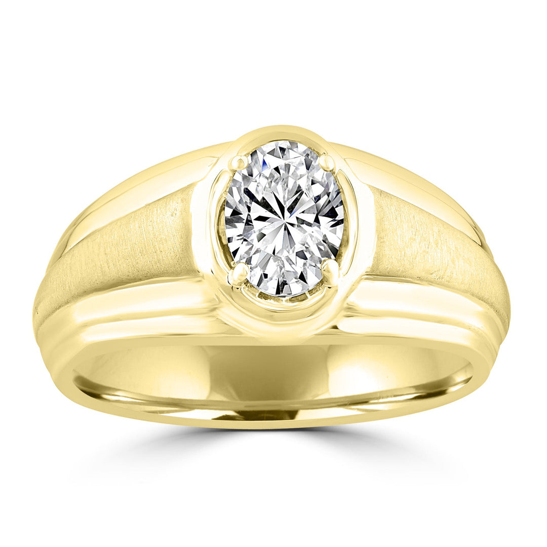 1.00ct Lab Grown Diamond Ring in 18K Yellow Gold