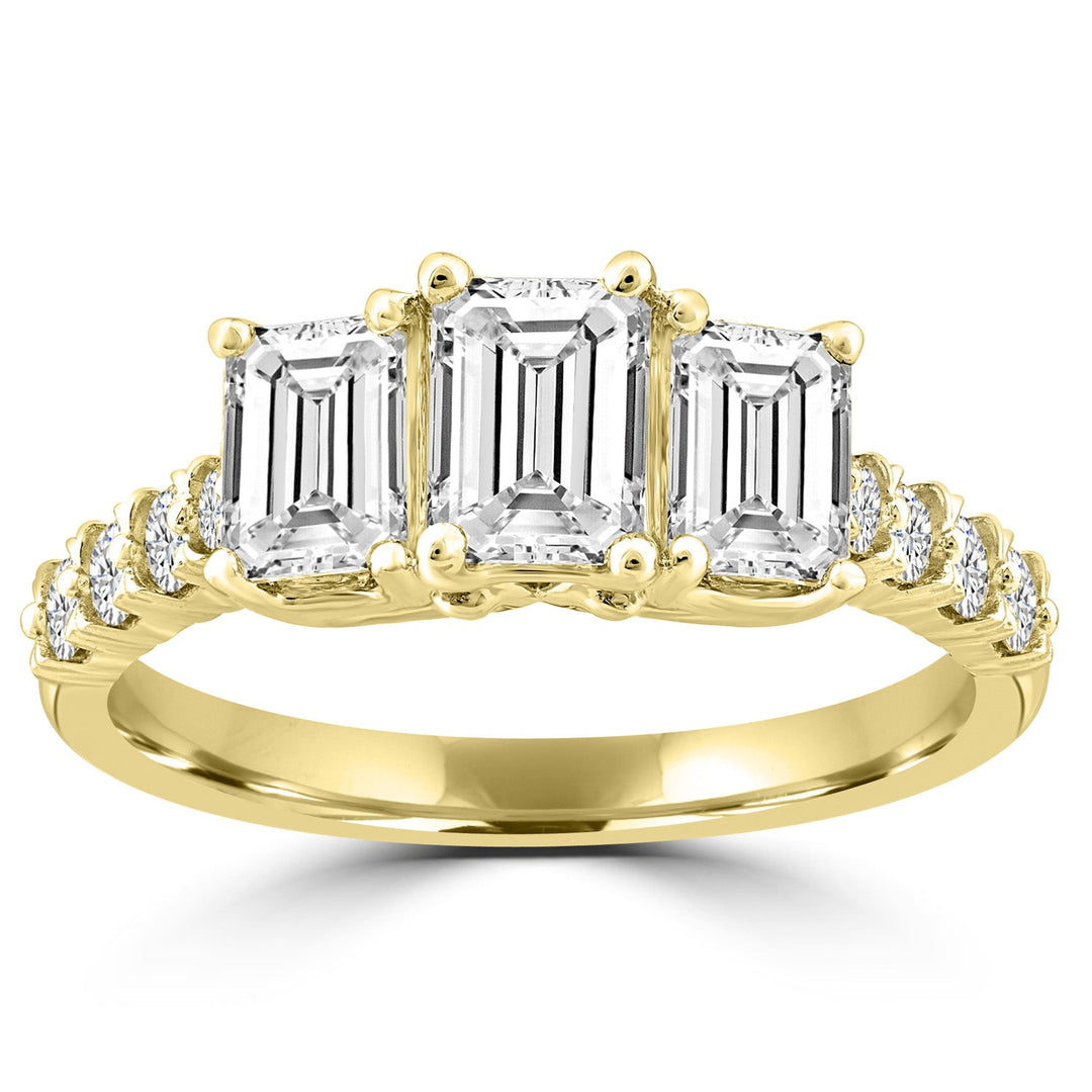 2.00ct Lab Grown Diamond Ring in 18K Yellow Gold