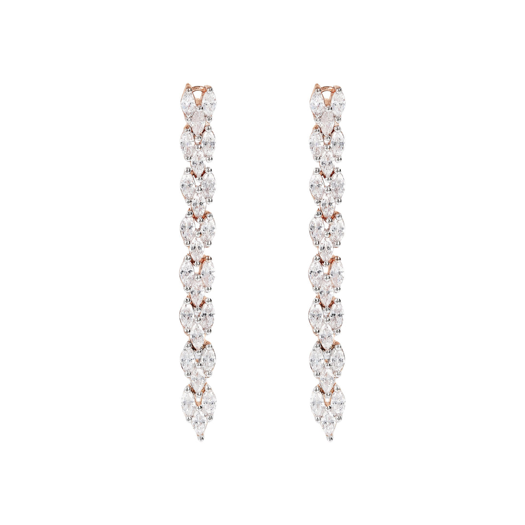 Bronzallure Cubic Zirconia Long Pendant Earrings