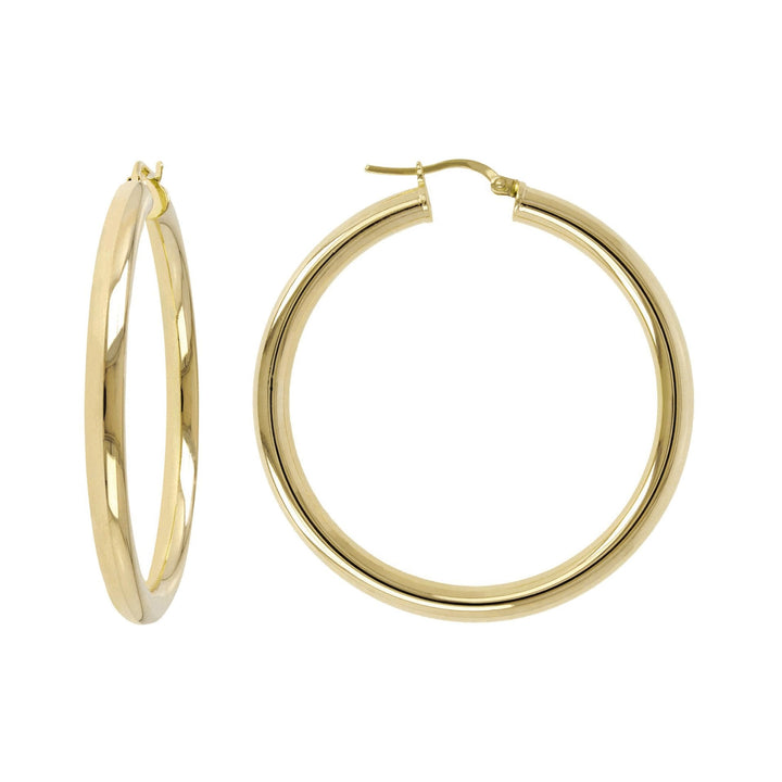 Bronzallure Medium Purezza Golden Hoop Earrings