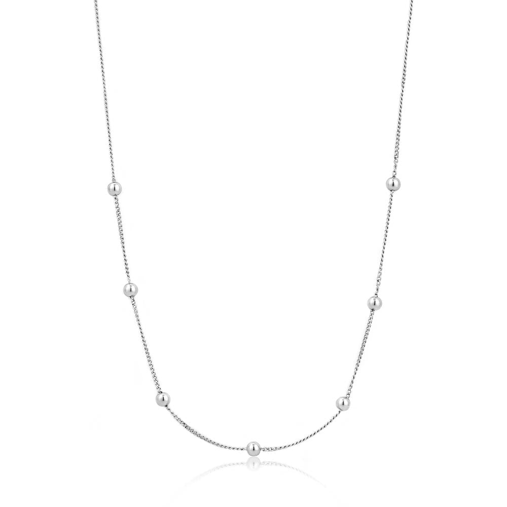 Ania Haie Modern Beaded Necklace - Silver