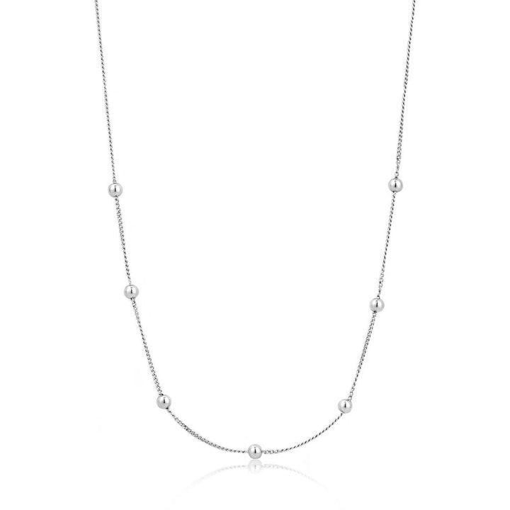 Ania Haie Modern Beaded Necklace - Silver