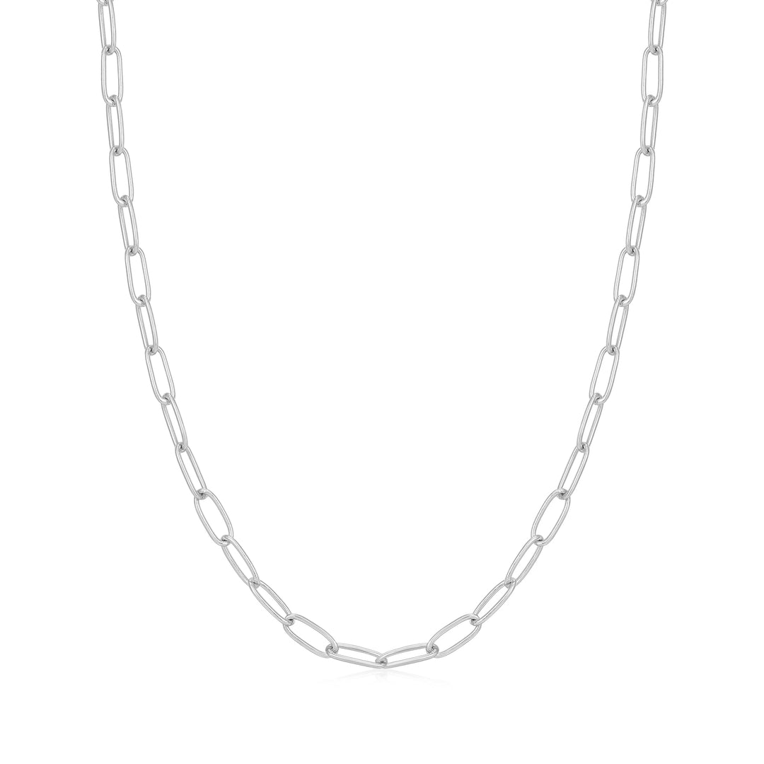 Ania Haie Silver Link Charm Chain Necklace