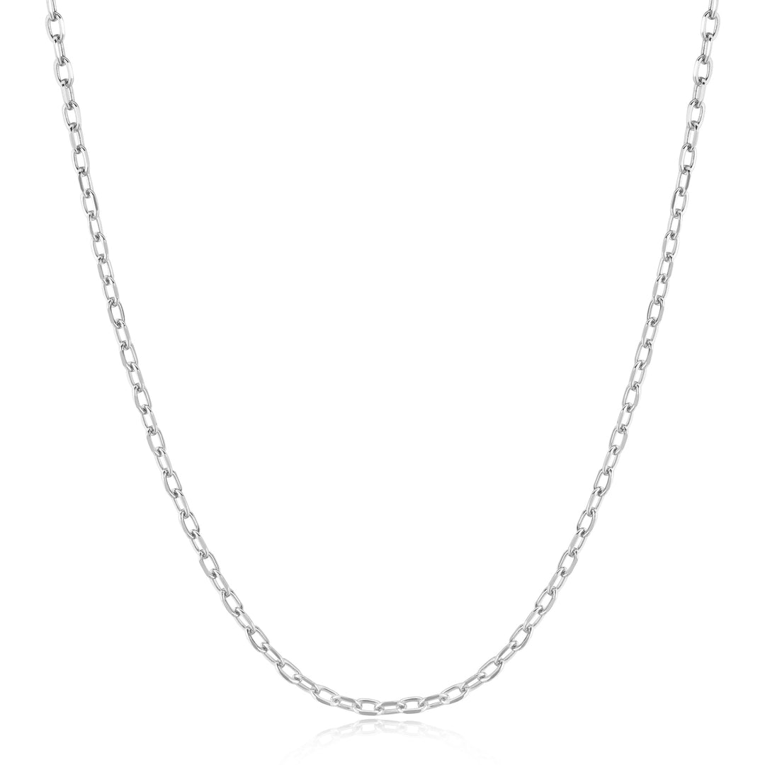 Ania Haie Silver Rectangle Link Chain Necklace