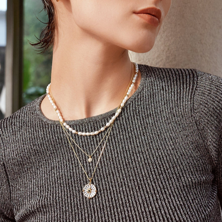 Ania Haie Gold Sphere Pave Necklace