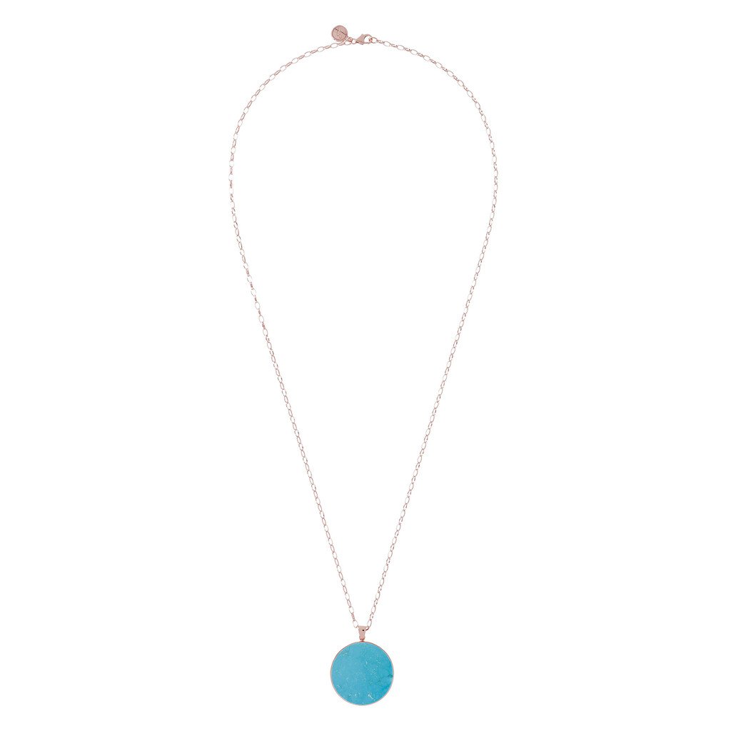 Bronzallure Magnesite Big Disc Necklace