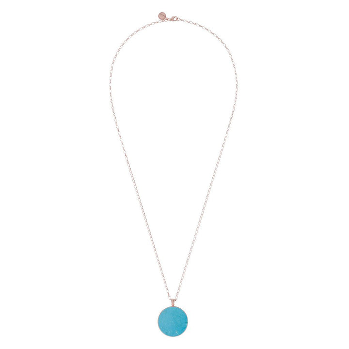 Bronzallure Magnesite Big Disc Necklace