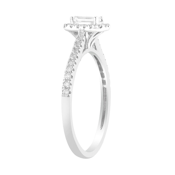 Diamond Ring with 0.50ct Diamonds in 9K White Gold