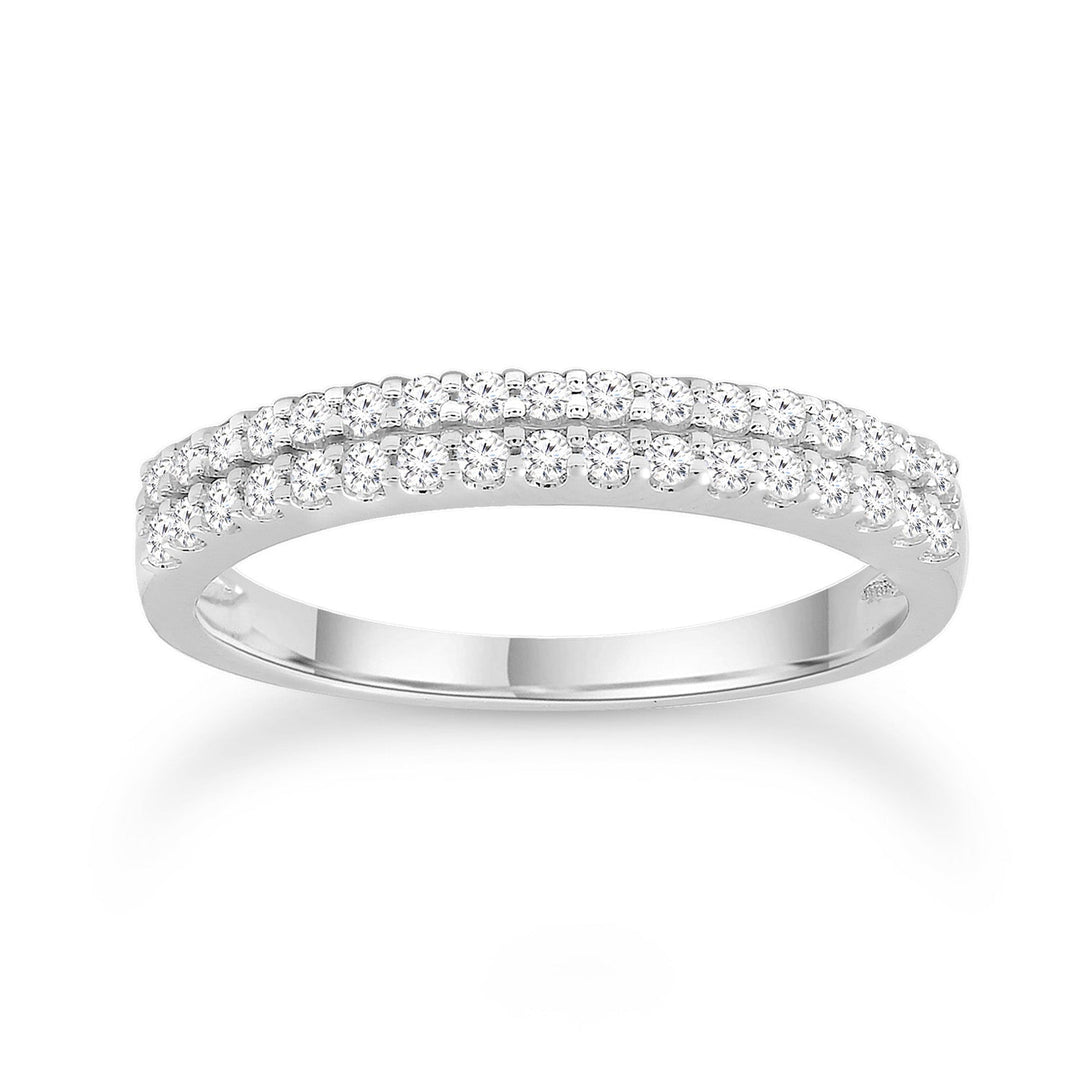 Diamond Ring with 0.25ct Diamonds in 9K White Gold