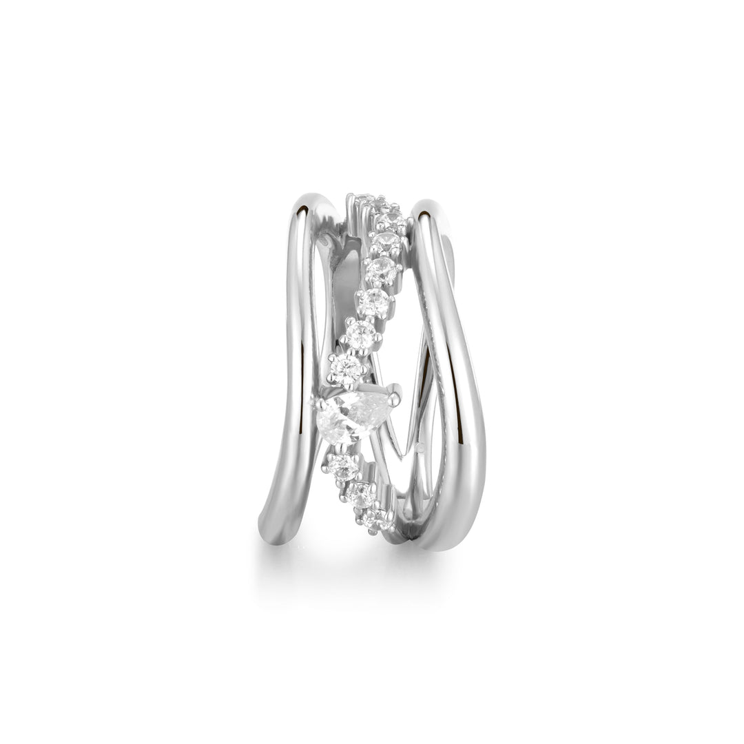 Ania Haie Silver Sparkle Ring