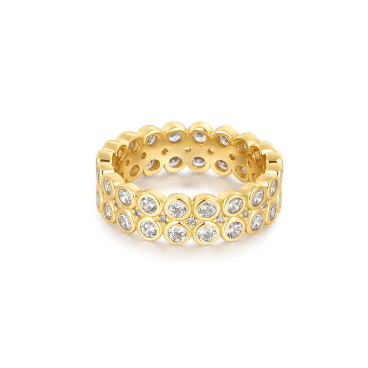 Ania Haie Gold Double Row Bezel Ring