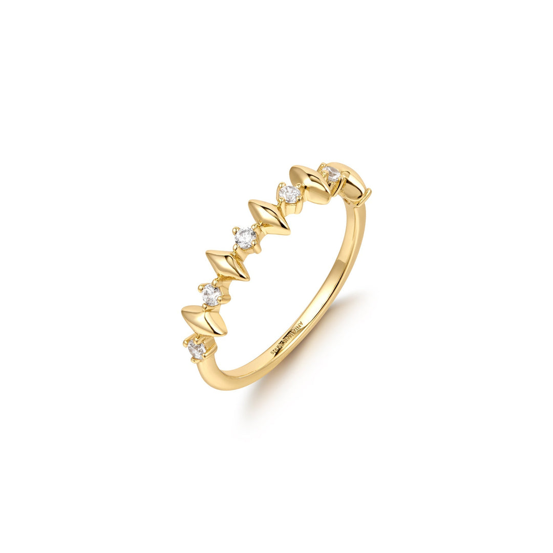 Ania Haie Gold Multi Sparkle Ring