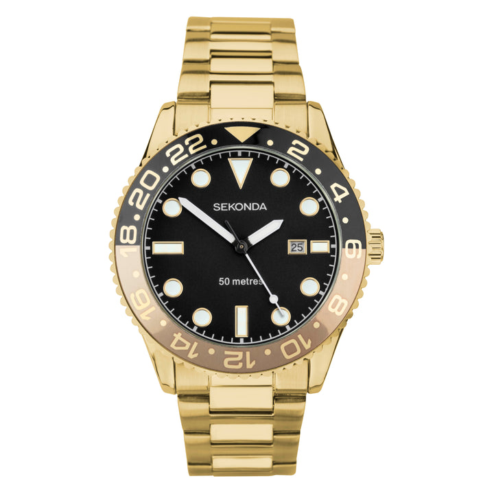 Sekonda Ocean Gold & Black Watch  - SK30198