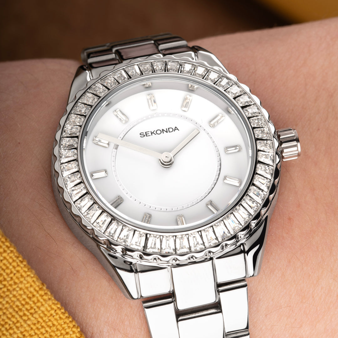 Sekonda Margot Silver with Stones Watch - SK40670