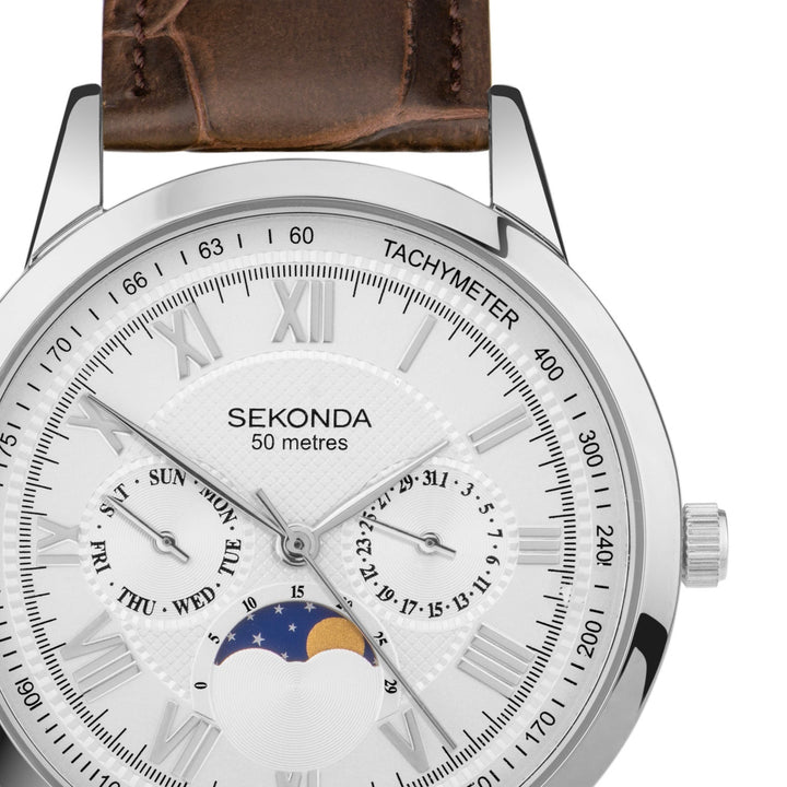 Sekonda Armstrong Moonphase 40mm Watch