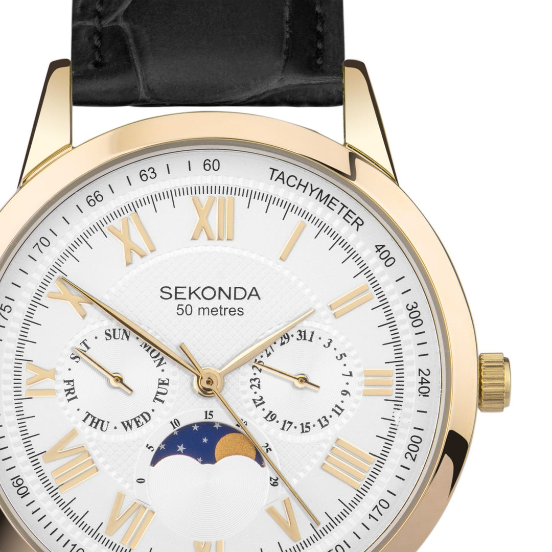 Sekonda Armstrong Moonphase 40mm Watch