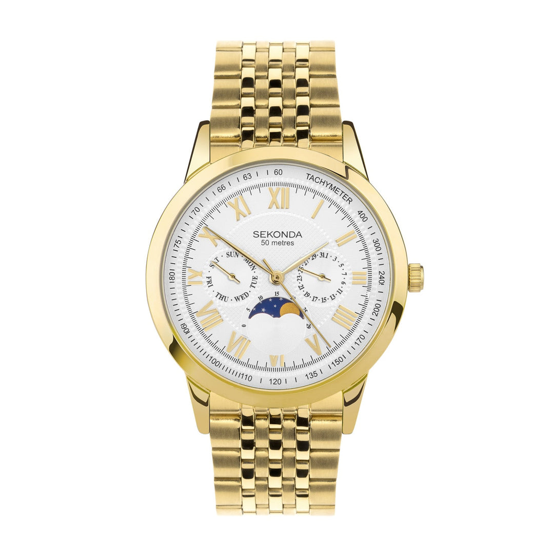 Sekonda Armstrong Moonphase 40mm Watch