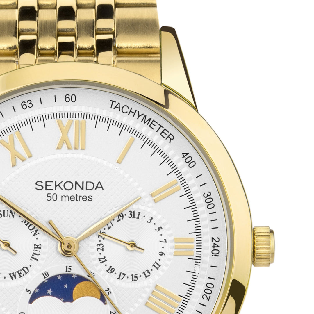 Sekonda Armstrong Moonphase 40mm Watch