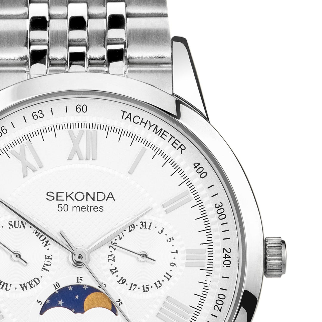 Sekonda Armstrong Moonphase 40mm Watch