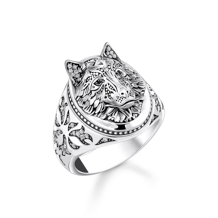 THOMAS SABO Rebel Wolf Signet Ring