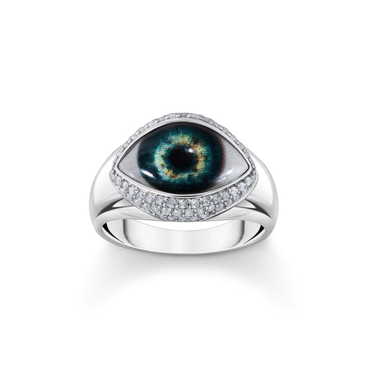 THOMAS SABO Ring with all-seeing eye with zirconia